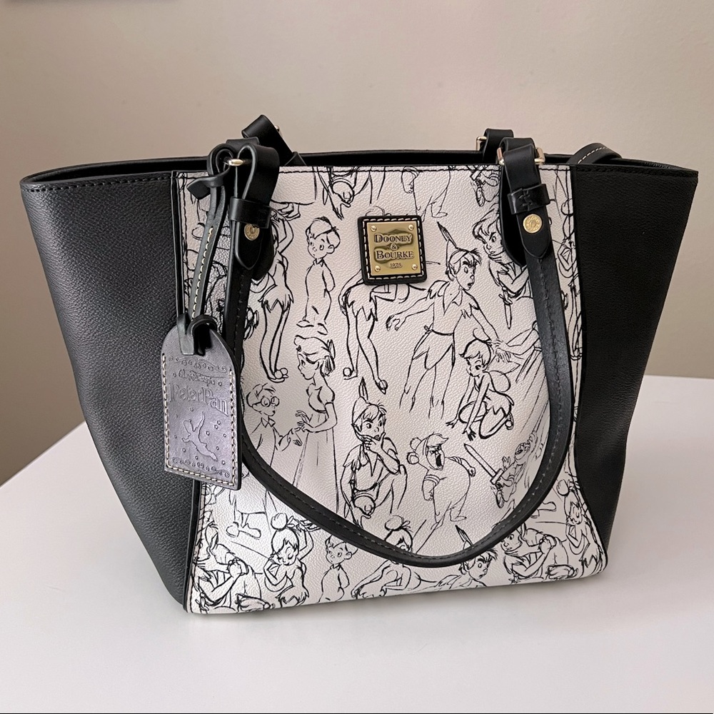 Dooney & Bourke Disney Parks Authentic Peter Pan Zip Tote - Preowned